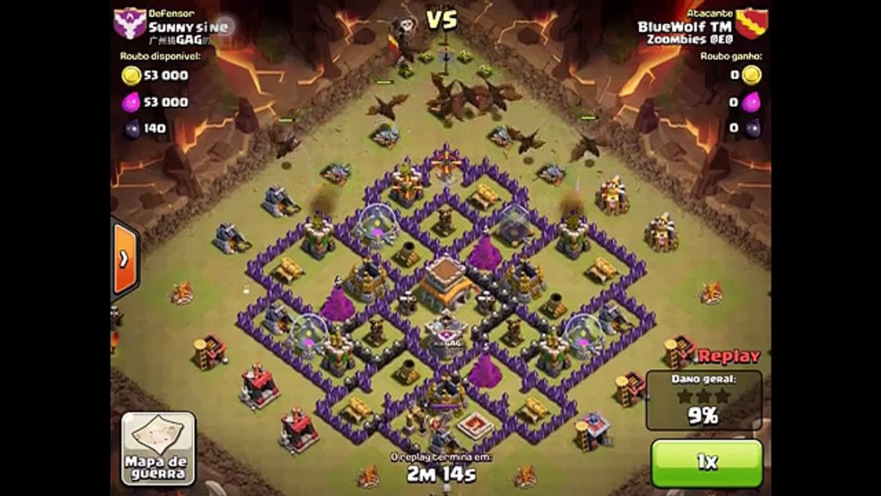 Clash of clans dragon attack strategy town hall 8 1