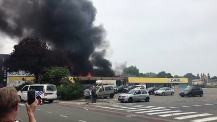Incendie rue de Menin - Mouscron - 4.6.2018