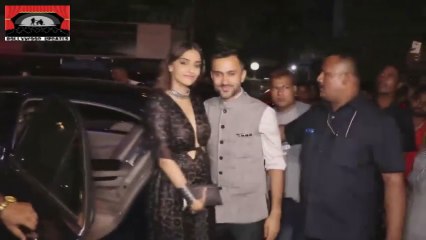 नयी नवेली दुल्हन सोनम कपूर पोहची 'रेस ३ ' की पार्टी में !