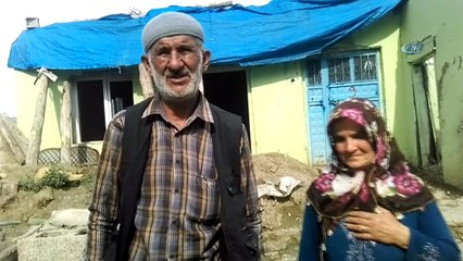 Dolu ve yağış nedeniyle evleri başlarına çöktü