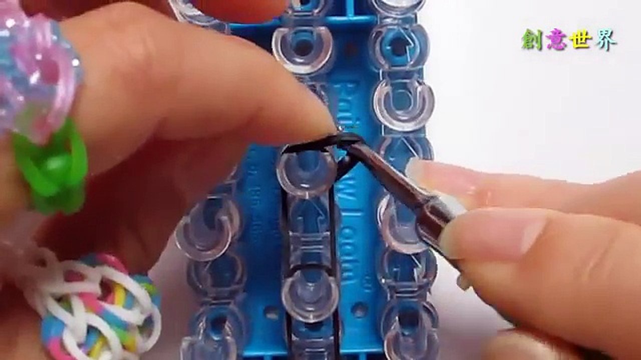 小蝴蝶戒指Butteryfly Blossom Ring - 彩虹編織器中文教學 Rainbow Loom Chinese Tutorial