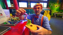 Blippi at an Outdoor Children's Museum | Learn about Fossils and More!