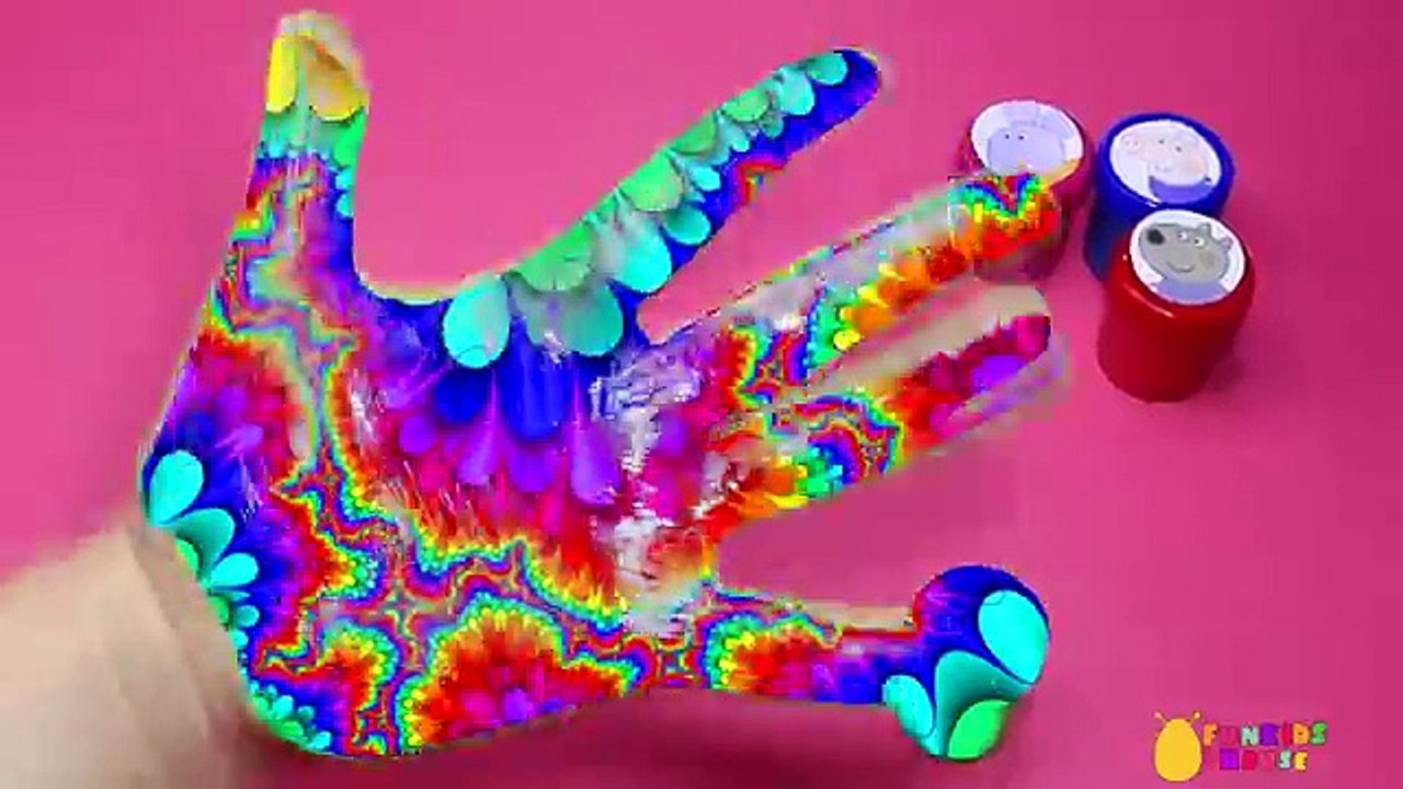 Magic Hand Body Paint with Peppa Pig and Friends Video for Kids