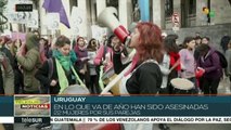 Marchan uruguayas para erradicar la violencia de género