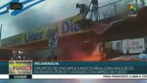 Grupos violentos nicaragüenses tratan de desestabilizar el país