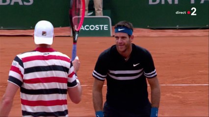 Roland-Garros 2018 : Quand Del Potro tente de déstabiliser Isner