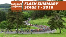 Flash Summary - Stage 1 (Valence / Saint-Just-Saint-Rambert) - Critérium du Dauphiné 2018