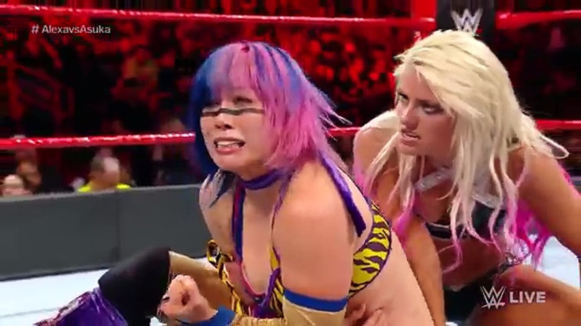 Asuka Vs Alexa Bliss Raw Jan 1 18 Wwe Woman Wrestling 18 Video Dailymotion