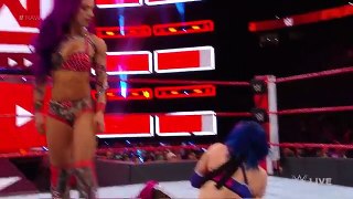 Asuka vs. Sasha Banks- Raw, Jan. 29, 2018