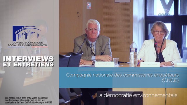Questions à Compagnie nationale des commissaires enquêteurs - démocratie environnementale - cese
