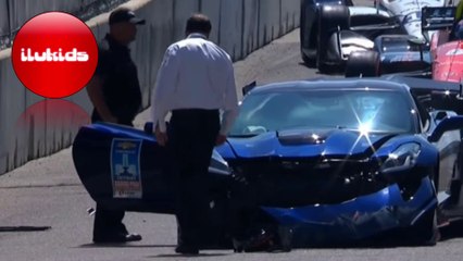 accidente coche seguridad indycar 2018 car crash