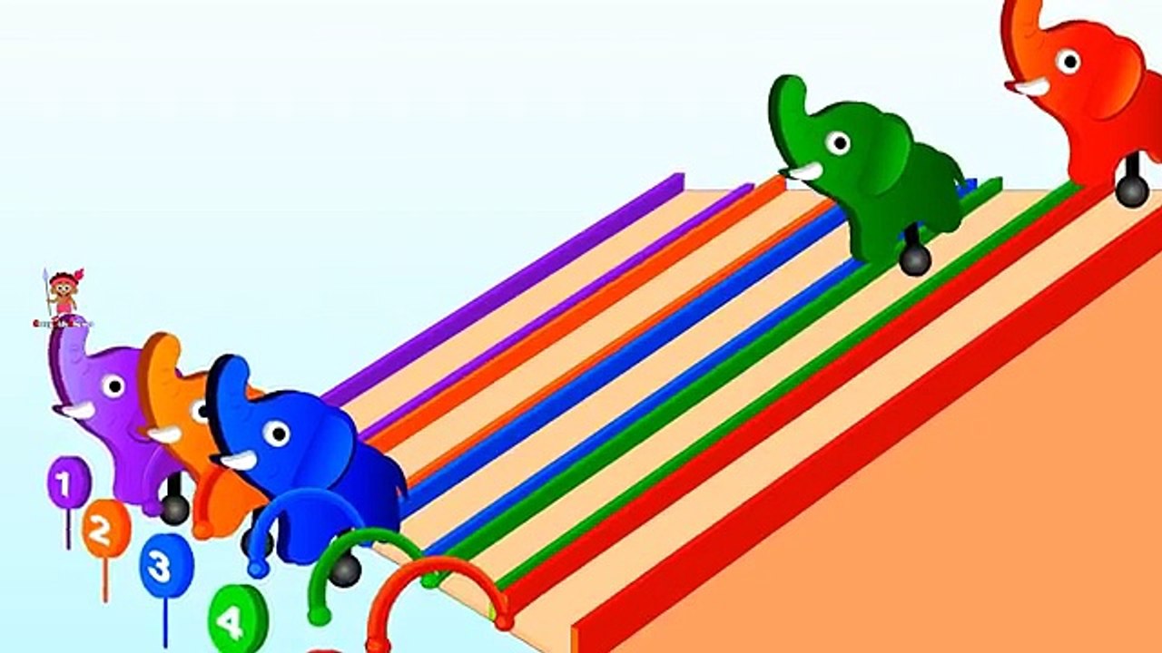 Learn Colors and Numbers 1- 10 with Wooden Elephant and Sorting Toys - Preschool Learning Videos