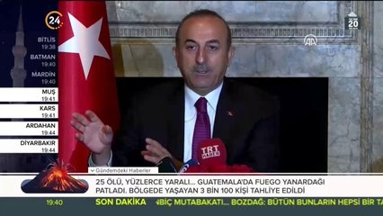 Dışişleri Bakanı Çavuşoğlu Münbiç'te varılan yol haritası hakkında