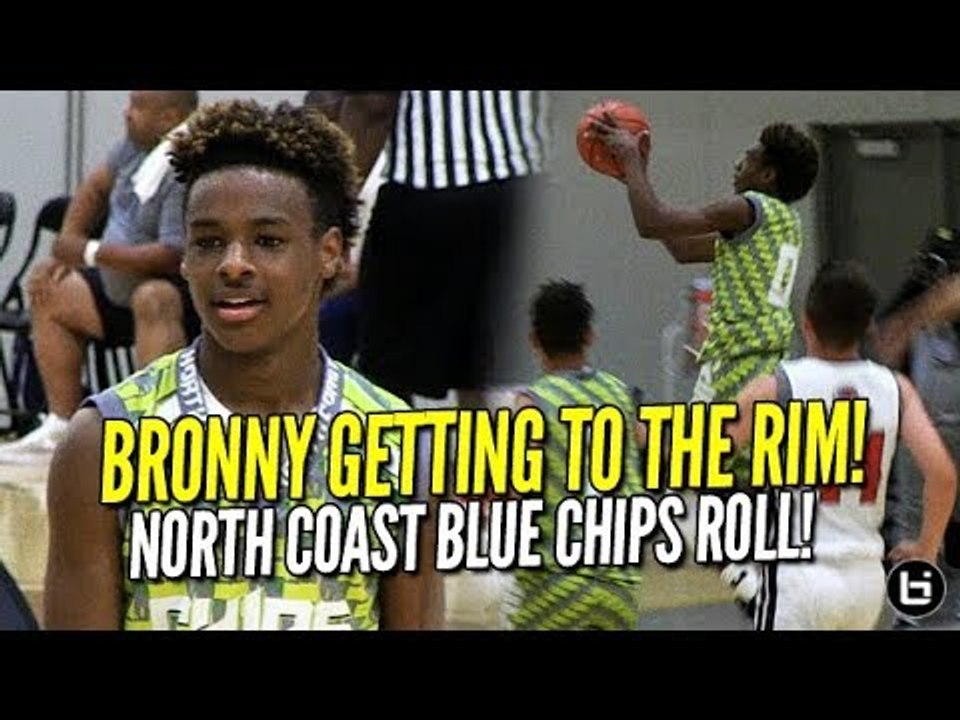 LeBron James Jr Droppin' SICK Dimes!! North Coast Blue Chips 2023 on a Roll! Midwest Mania!