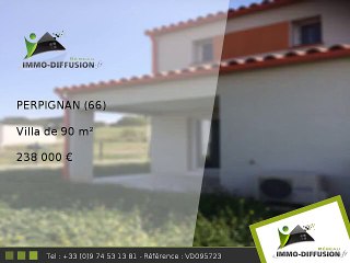 Villa A vendre Perpignan 90m2 - Quartier calme