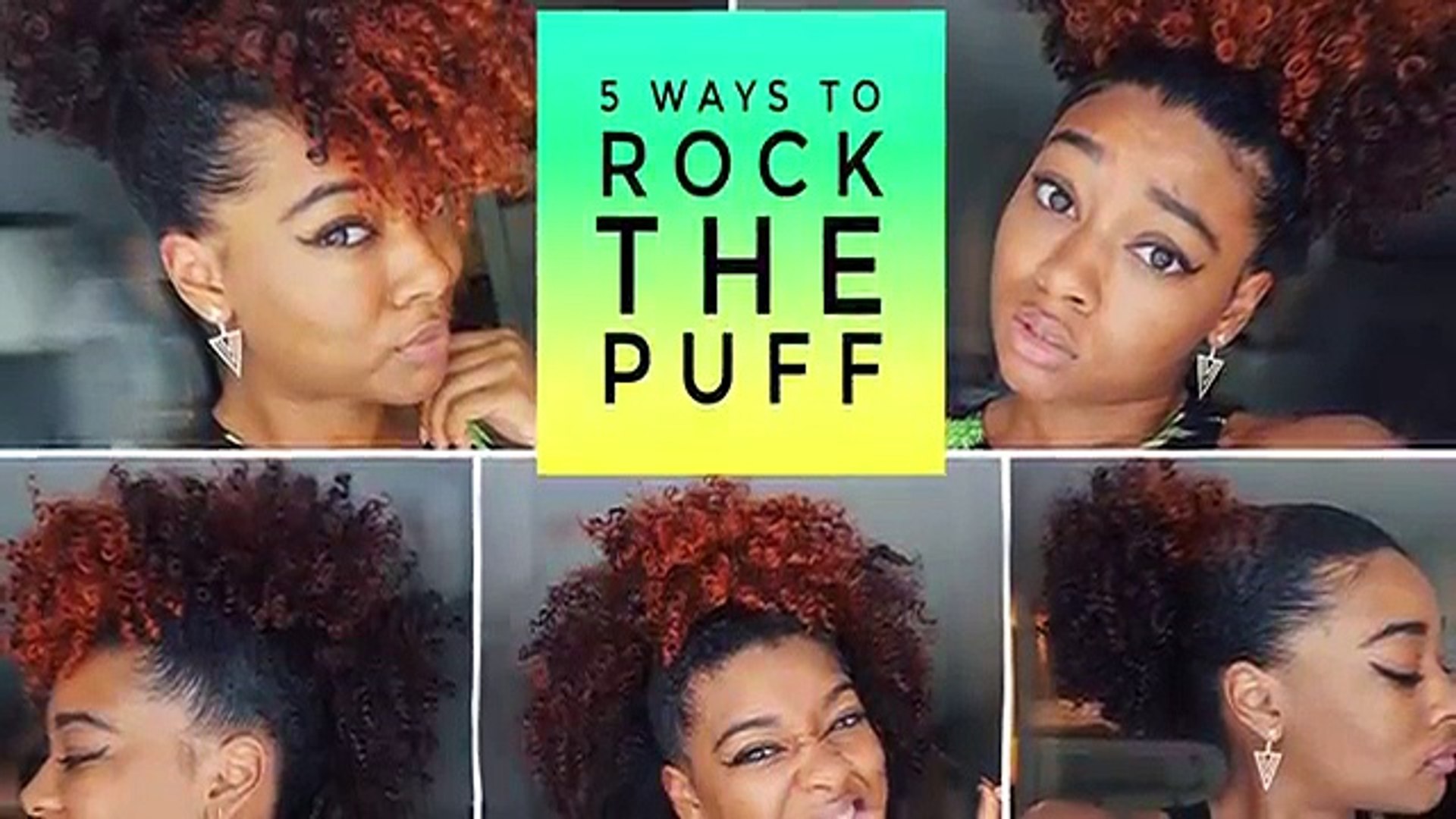Easy & Cute Puff Styles (Big, with Bangs, Frohawk & More) | Natural Hair -  video Dailymotion
