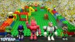 Teen Titans Go Toys Lego Landslide Challenge ft Robin Raven Cyborg Beast Boy by ToyRap