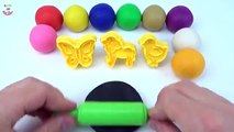 Fun Play and Learning Colours Play Dough Balls and Butterfly Modelling Clay Creative for Children