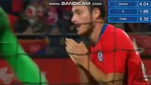 Angelo Henriquez MISSED 100% Goal - Serbia 0-0 Chile