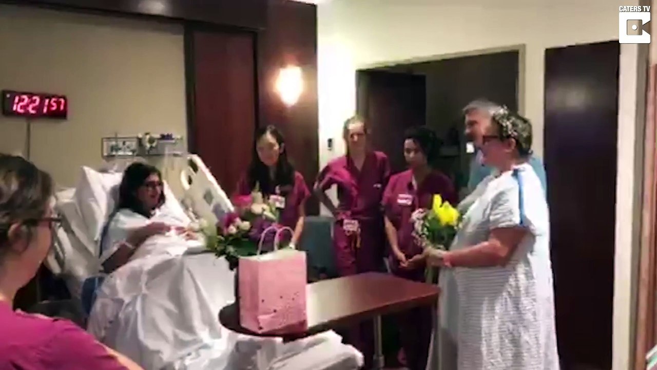 Ils se marient juste avant que la mariée n'accouche, en plein travail!