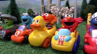 Funny Crash Race Play Doh Sesame Street Thomas and Friends Toy Story Cookie Monster Accident