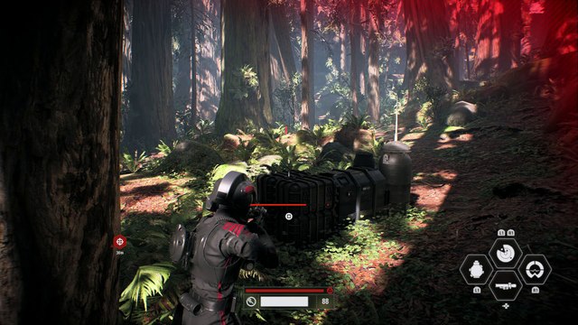 Star Wars Battlefront II, Gameplay Español 4, Buscando los cazas Tie del aeropuerto de Endor