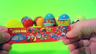 10 Kinder Surprise UNBOXINGS feat. Toy Story, Monsters University, SpiderMan, SpongeBob