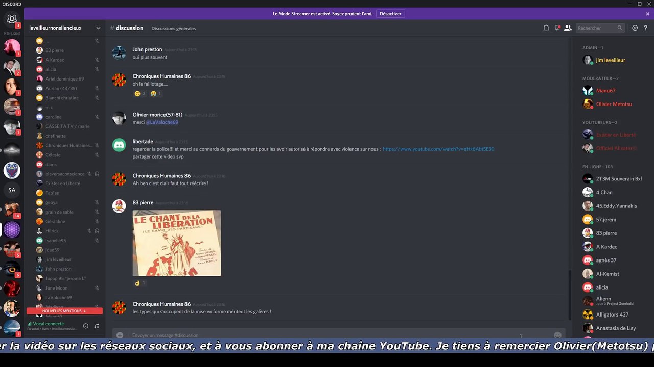 Jim Leveilleur - Live Discord du mercredi 26 mars 2018 - partie 4