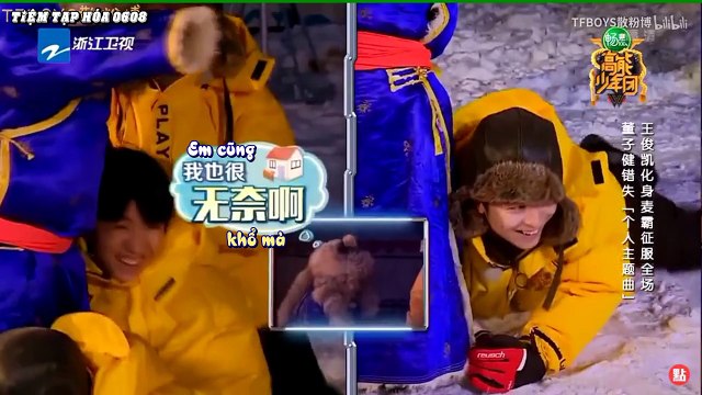 [TTH0608] [Vietsub] TFBOYS - Vương Tuấn Khải đoán bài hát nhóm từng hát qua