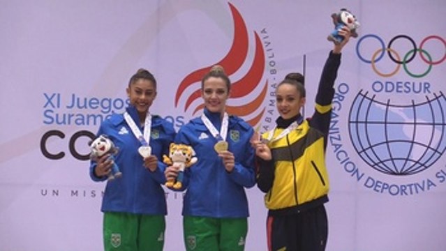 Brasil obtiene medallas de oro en dos competencias de gimnasia rítmica