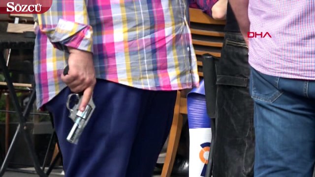 'Yan baktın' deyip silah çektiği kişi emniyet amiri çıktı