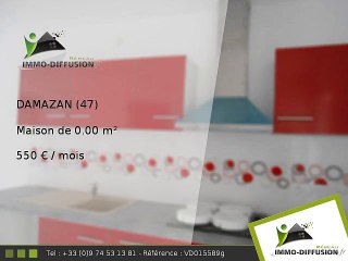 Maison 0.00m2 A louer sur Damazan - 550 Euros/mois