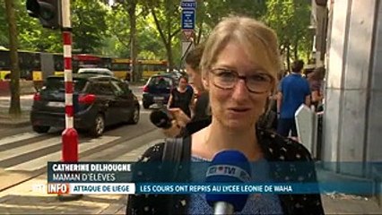 Attentat à Liège: reprise des cours à l'athénée Léonie de Waha
