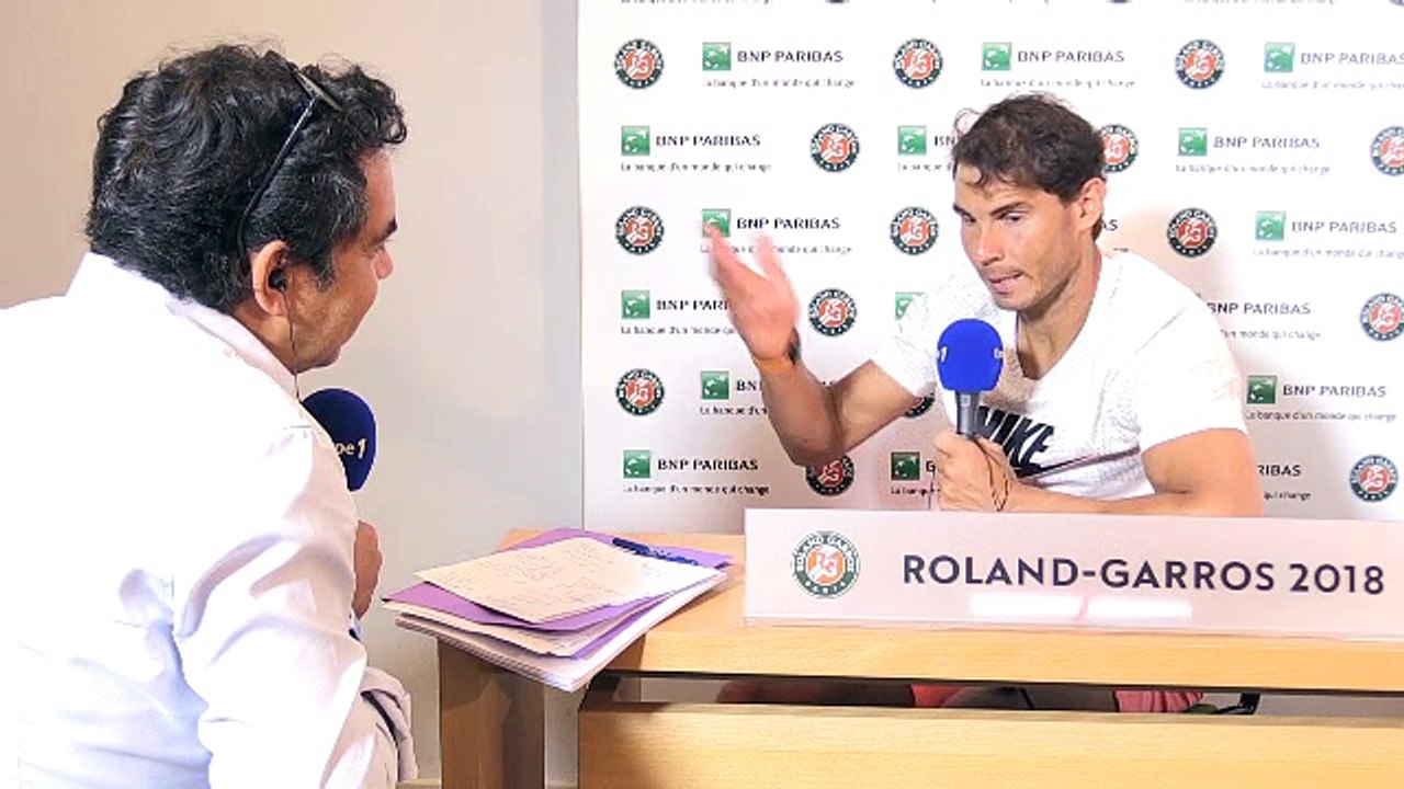 "Merci à tout le monde" : Rafael Nadal s'exprime en français sur Europe 1