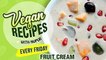 Vegan Fruit Cream Recipe - How To Make Fruit Cream At Home - Dessert Recipe - Nupur Sampat
