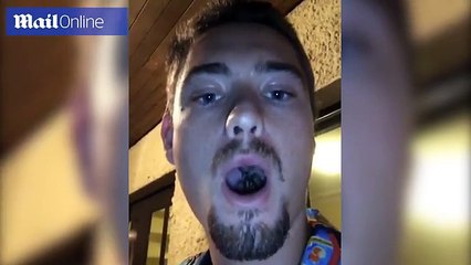 Daredevil opens his mouth to reveal a giant huntsman inside