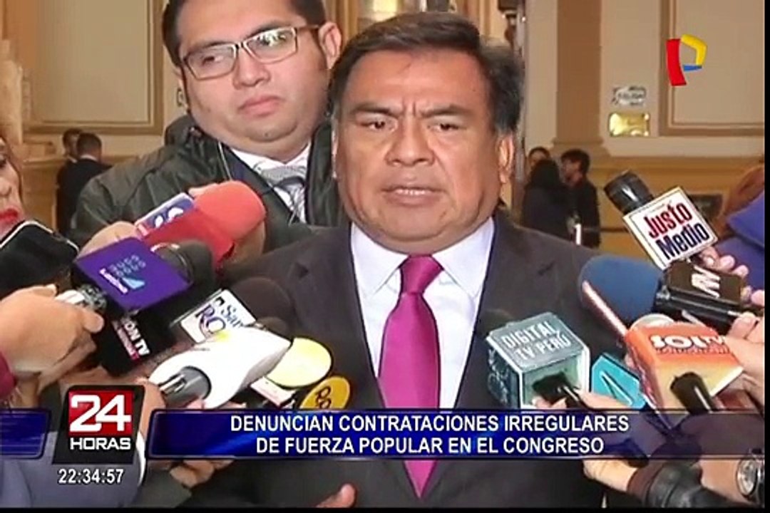 Congreso: Denuncian contrataciones irregulares de Fuerza Popular