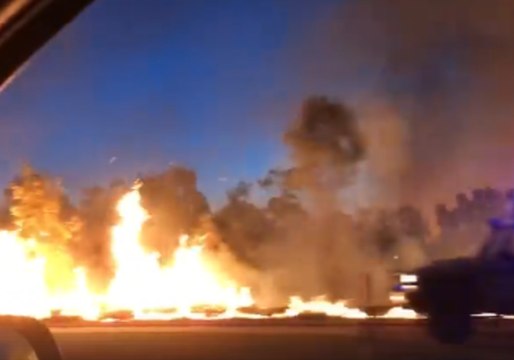 Scrub Fire Rages Through Areas Southeast of Palmerston