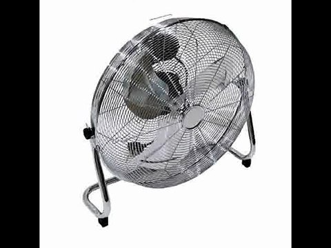 [- Oypla Electrical 20 Inch 50cm Chrome 3 Speed Floor Standing Gym Fan Hydroponic -]
