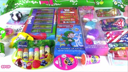 NEW Summer LIP BALM BONANZA Collection OPENING! Chapsticks! LIP GLOSS! LIP BALMS! LIP Jelly! FUN