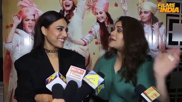 Swara Bhaskar & Shikha Talsania surprise audience at Veere Di Wedding screening