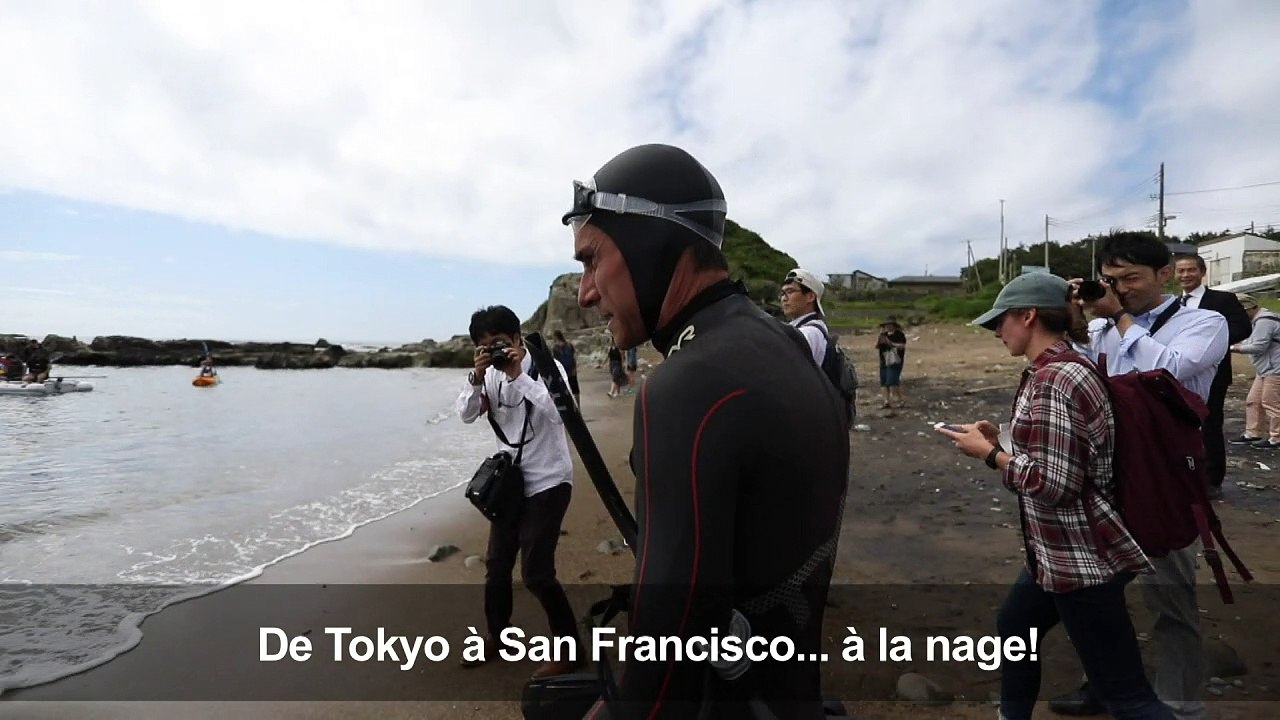 Tokyo-San Francisco: Lecomte commence sa traversée du Pacifique