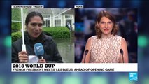 French President meets ''Les Bleus