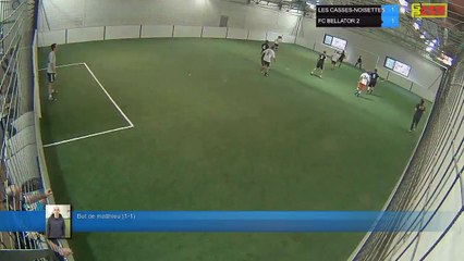 But de matthieu (1-1) - LES CASSES-NOISETTES Vs FC BELLATOR 2 - 04/06/18 21:00 - LIGUE 3