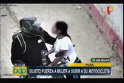 Piura: Sujeto intentó llevarse violentamente en su moto a una mujer
