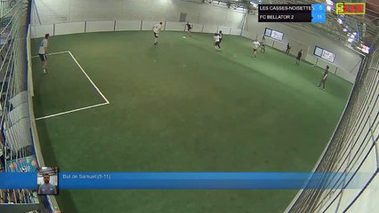 But de Samuel (5-11) - LES CASSES-NOISETTES Vs FC BELLATOR 2 - 04/06/18 21:00 - LIGUE 3