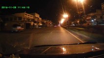 Driver amazed when meteor lights up night sky