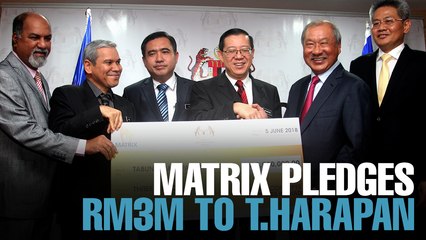 NEWS: Matrix Concepts donates RM3M to Tabung Harapan