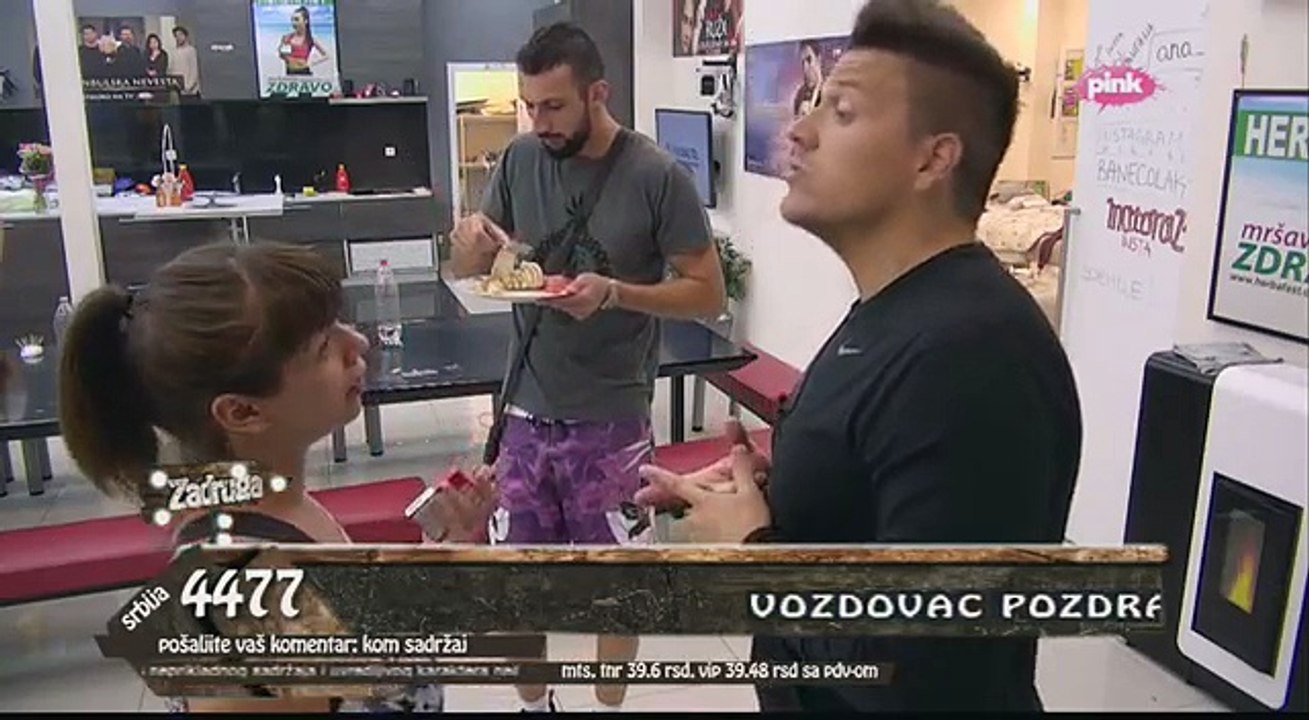 Zadruga - Žestoka svađa Miljane i Slobe - 05.06.2018.