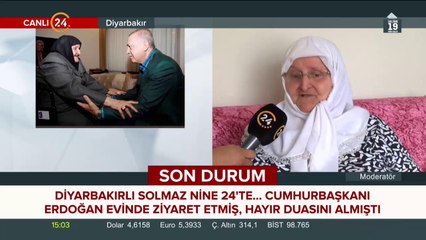 Diyarbakırlı Solmaz nine 24 TV'de